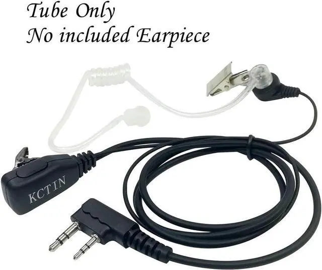 Alt view image 4 of 4 - Radio Earpieces Replacement Acoustic Coil Tube for Motorola Baofeng Kenwood Walkie Talkie Earpieces and Two Way Radios Headset (10 Packs)