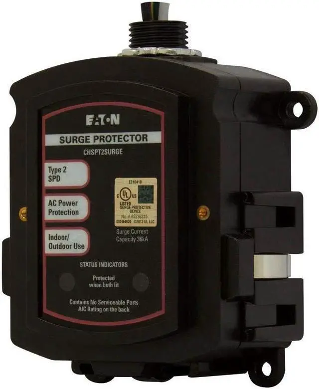 Main image of Eaton CHSPT2SURGE SPD Type 2 Chsp Whole Home Surge Protector, Nema 4, Single Phase, 120/240 Volts, Ul 1449 3Rd Edition