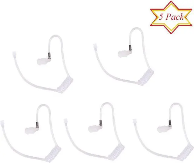 Alt view image 2 of 6 - JEUYOEDE Replacement Acoustic Tube Compatible with Motorola Kenwood Baofeng Surveillance Kit Earpiece Headset with Connector (5 Packs)
