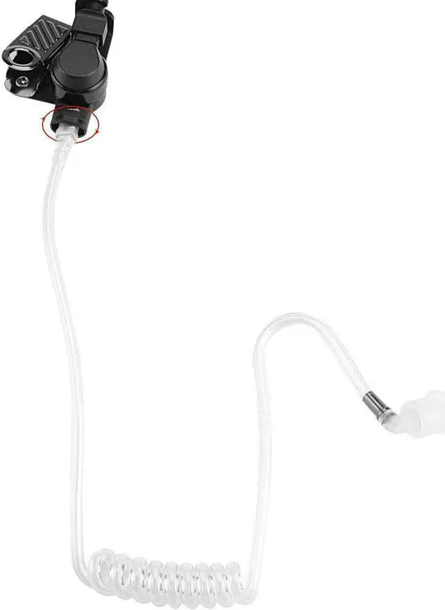 Alt view image 3 of 6 - JEUYOEDE Replacement Acoustic Tube Compatible with Motorola Kenwood Baofeng Surveillance Kit Earpiece Headset with Connector (5 Packs)