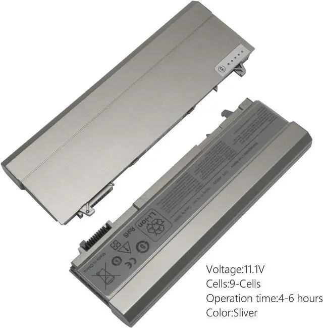 Alt view image 6 of 7 - SOLICE New E6400 Battery for Dell Latitude E6510 Precision M2400 M4400, fits P/N: F8TTW PT434 PT437 KY266 FU274 FU571 MN632 MP303 MP307 W1193 KY477[11.1V 90Wh]