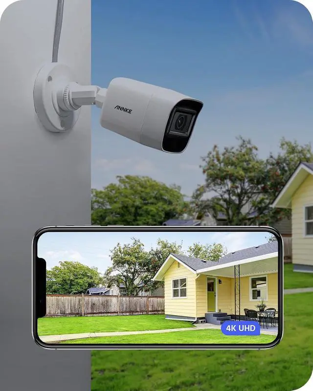 Alt view image 2 of 7 - ANNKE 4K Security Camera System, 8CH 8MP AI DVR with Human & Vehicle Detection, 2TB HDD and 8 x 4K IP67 Bullet Home & Surveillance Cameras, Work with Alexa, Easy Remote View, Smart Color Night Vision