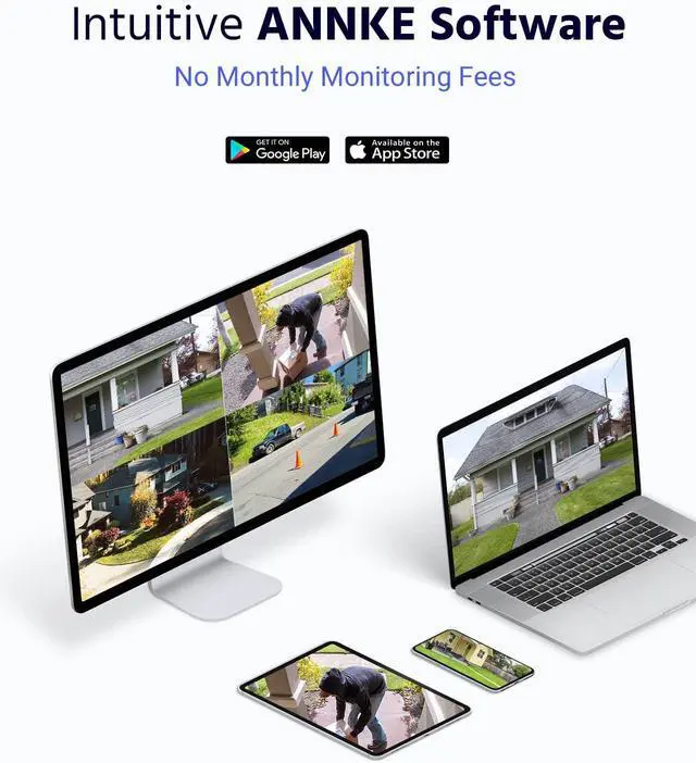 Alt view image 4 of 7 - ANNKE 4K Security Camera System, 8CH 8MP AI DVR with Human & Vehicle Detection, 2TB HDD and 8 x 4K IP67 Bullet Home & Surveillance Cameras, Work with Alexa, Easy Remote View, Smart Color Night Vision