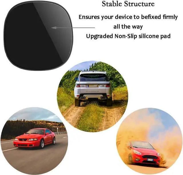 Alt view image 4 of 7 - Car Phone Holder, Anti-Slip Silicone Dashboard Car Pad Compatible with iPhone, Samsung, Android Smart Phones, GPS, KGs3 and More