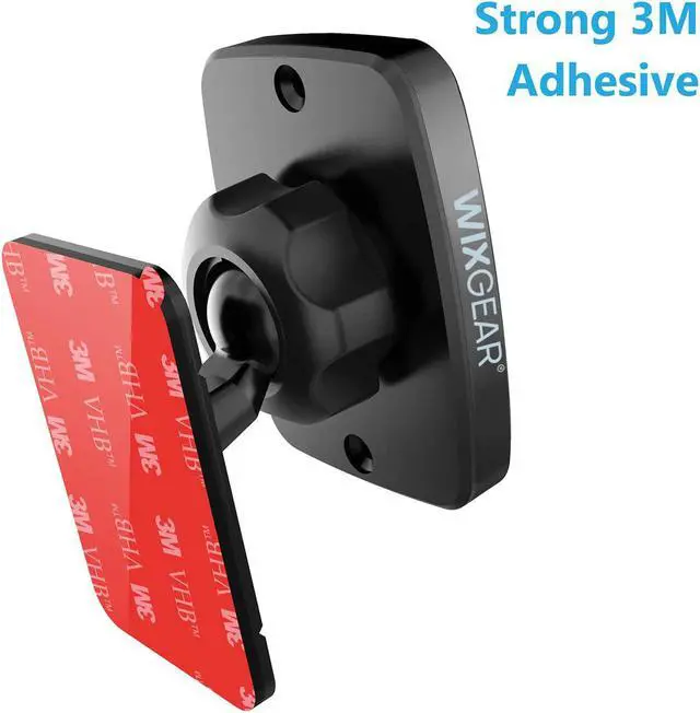 Alt view image 3 of 7 - Magnetic Phone Car Mount, WixGear Universal Stick On Dashboard Magnetic Car Mount Holder, for Cell Phones and Mini Tablets with Fast Swift-snap Technology, (New Rectangle Stronger Design)