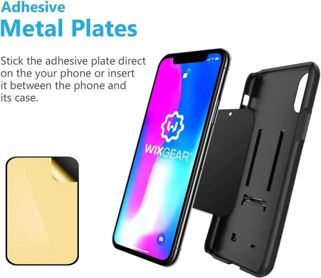 Alt view image 7 of 7 - Magnetic Phone Car Mount, WixGear Universal Stick On Dashboard Magnetic Car Mount Holder, for Cell Phones and Mini Tablets with Fast Swift-snap Technology, (New Rectangle Stronger Design)