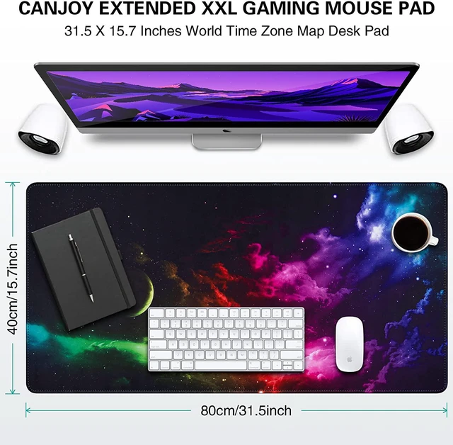 Alt view image 2 of 7 - Gaming Mouse Pad 31.5x15.7in Large Mouse Pads for Desk Keyboard Pad