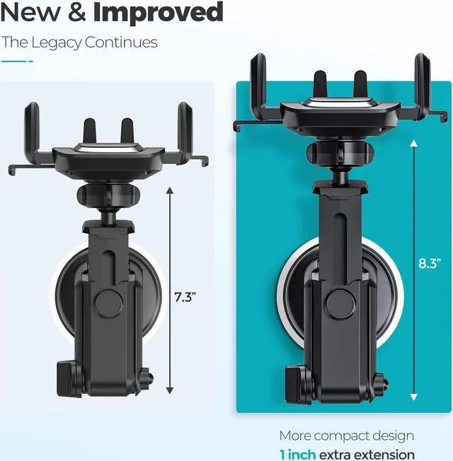 Alt view image 4 of 7 - ORIbox Car Phone Mount, Dashboard Car Phone Holder, Washable Strong Sticky Gel Pad Fit for All Cell Phones