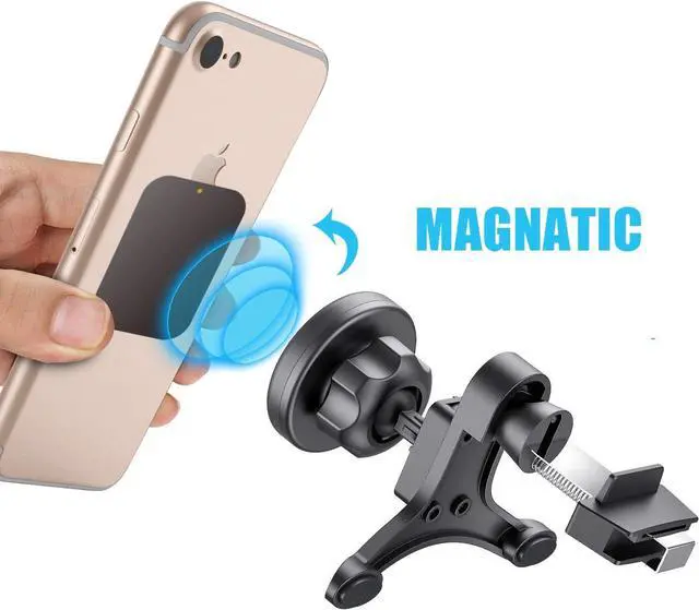 Alt view image 7 of 7 - WixGear Car Mount, Universal Air Vent Magnetic Car Mount Holder, with Fast Swift-Snap Technology for All Smartphones