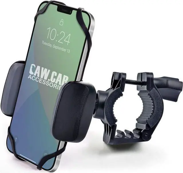 Alt view image 7 of 7 - Bike & Motorcycle Cell Phone Mount - for iPhone 6 (5, 6s Plus), Samsung Galaxy Note or Any Smartphone & GPS - Universal Mountain & Road Bicycle Handlebar Cradle Holder. +100 to Safeness & Comfort