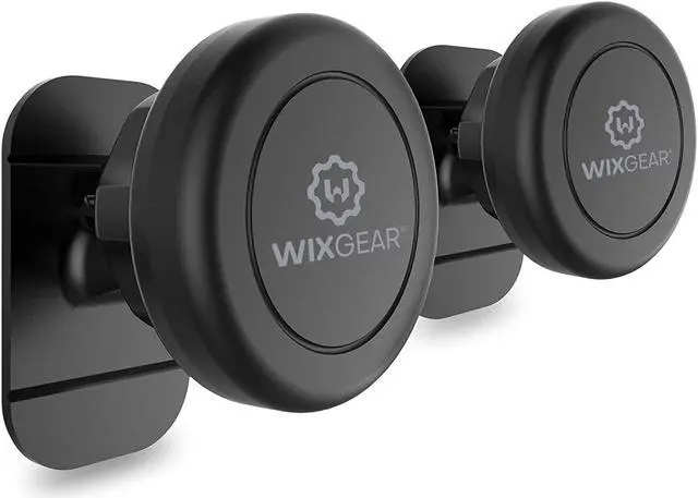 Main image of WixGear Magnetic Car Mount [2-Pack] - Universal Stick-On Dashboard Magnetic Phone Holder for Car, Strong Magnet Mount for Cell Phones & Mini Tablets with Swift-Snap Technology