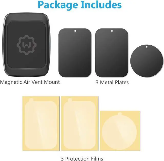 Alt view image 5 of 7 - Magnetic Phone Car Mount Universal Twist-Lock Air Vent Magnetic Car Phone Mount Holder Phone Holder for Car Compatible with Cell Phones with Swift-Snap
