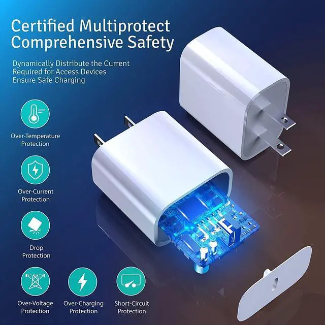 Alt view image 3 of 7 - USB C Block for iPhone Charger Block 20W Power Wall Type C Adapter Fast Type C Charging Plug for iPhone 16 16 Plus 15 15 Pro Max 14 13 12 11 X Galaxy S25 S24 S23 S22 S21 (4Pack)