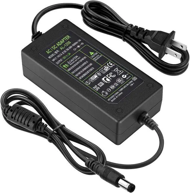 Main image of DC 12V 3A Power Adapter US Plug 4.6FT Power Cord 36 Watt AC 100-240V to DC 12Volt Transformers Switching Power Supply for LED Strip Light Camera Wireless Router 2.1mm X 5.5mm