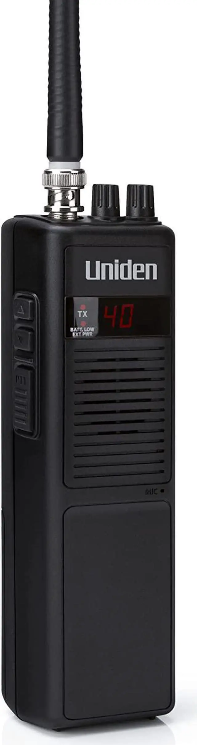 Alt view image 5 of 7 - Uniden PRO401HH Professional Series 40 Channel Handheld CB Radio, 4 Watts Power with Hi/Low Power Switch, Auto noise cancellation, Belt Clip And Strap Included, 2.75in. x 4.33in. x 8.66in.