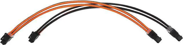 Alt view image 6 of 6 - FormulaMod Sleeve Extension Power Supply Cable Kit 18AWG ATX 24P+ EPS 8-P+PCI-E8-P with Combs for PSU to Motherboard/GPU Fm-NCK3 (Black Orange Grey)