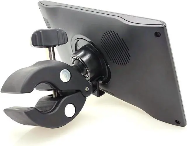 Alt view image 3 of 6 - Heavy Duty Bike Motorcycle Clamp Mount Holder for Garmin DriveSmart 5 5LMT EX 50 51 51EX 55 55 55 60 60LMT 61 61 61 65 65LMT 7 7LMT 7LMT-S 70 70LMT 71 71EX GPS
