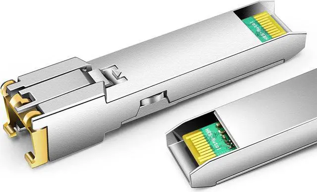 Alt view image 5 of 6 - SFP to RJ45 for HPE Procurve J8177C J8177B HPE Aruba J8177D J8177DCM JL747A 1000BASE-T SFP Copper RJ-45 100m Transceiver Module Pack of 4