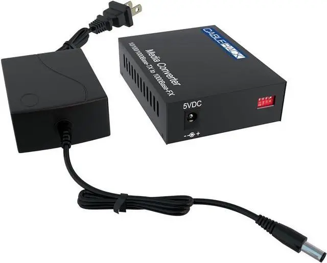 Alt view image 5 of 5 - Gigabit Media Converter LC Multi-Mode Fiber Media Converter, up to 550m, 10/100/1000Base-Tx to 1000Base-SX (SX Transceiver Included) by CableRack