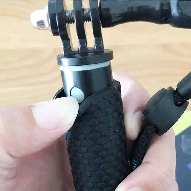 Alt view image 4 of 7 - 19 Short Extension Selfie Stick Compact Handle Grip Adjustable Waterproof Monopod Pole Compatible with GoPro Hero 13 12 11 10 9 8 7 6 5 AKASO DJI Osmo Action Camera(Mini Size)