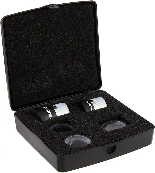 Alt view image 2 of 3 - Xiaogan - PowerSeeker Telescope Accessory Kit - Includes 2x 1.25  Kellner Eyepieces, 3 Colored Telescope Filters, and Cleaning Cloth - Telescope Eyepiece Kit for Beginners