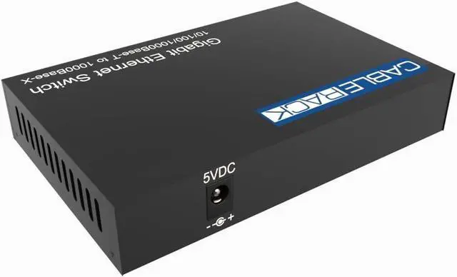 Alt view image 4 of 5 - CableRack Gigabit Media Converter Multimode to Singlemode All-in-one (3 Configurations) Fiber Switch with Dual 10/100/1000M Ethernet Ports (1 Pack)