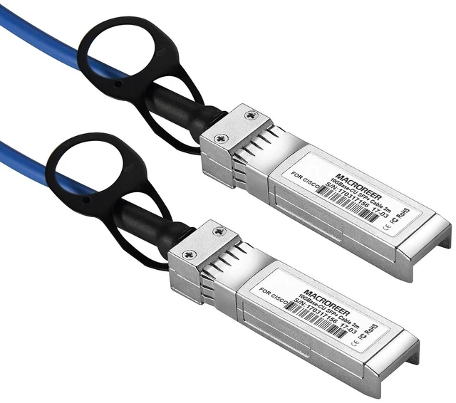 Alt view image 2 of 7 - 10G SFP+ DAC Twinax Cable,Ethernet Direct Attach Passive Copper Cable Compatible with HP ProCurve J9283B HPE Aruba,Blue Color, 3-Meter(9.9ft)