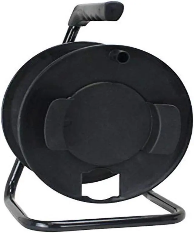 Main image of Prime CR003000 Portable Cord Reel with Metal Stand, Black, Holds 100-Ft of Cord