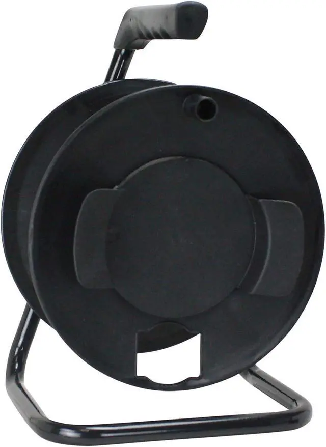 Alt view image 4 of 4 - Prime CR003000 Portable Cord Reel with Metal Stand, Black, Holds 100-Ft of Cord