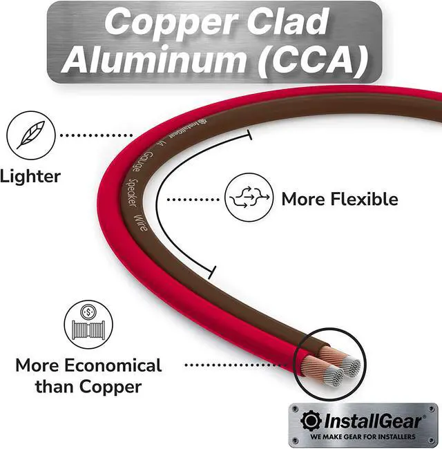 Alt view image 3 of 7 - InstallGear 14 Gauge Speaker Wire Cable (100 Foot) - 14 Gauge Wire True Spec and Soft Touch - Red/Black (Great Use as Car Speaker Wire for Car Stereos, Home Theater, Surround Sound, Radio)