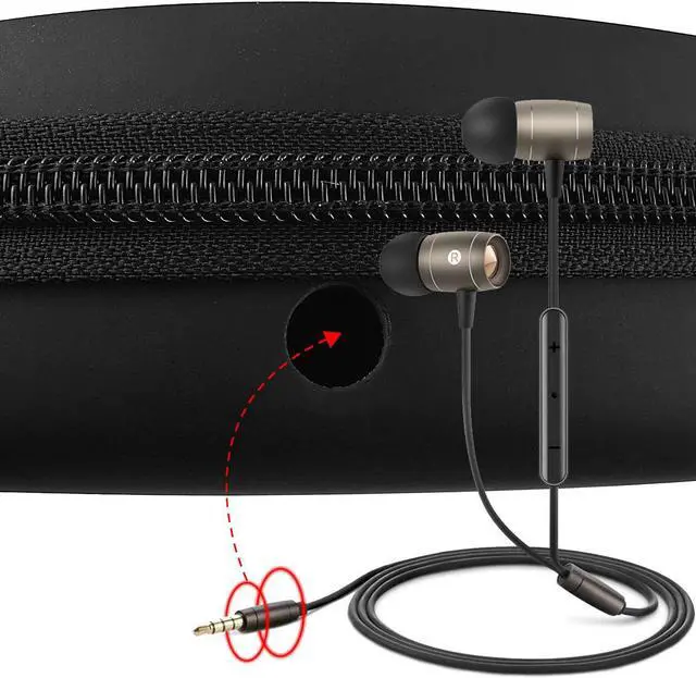 Alt view image 3 of 6 - Portable CD Player Case Compatible with GPX PC332B PC807B NAVISKAUTOGuerayHOTTMonodealJensen Personal Compact Disc Player, Travel Carrying Stoarge Holder for Earphone and USB Cable - Black