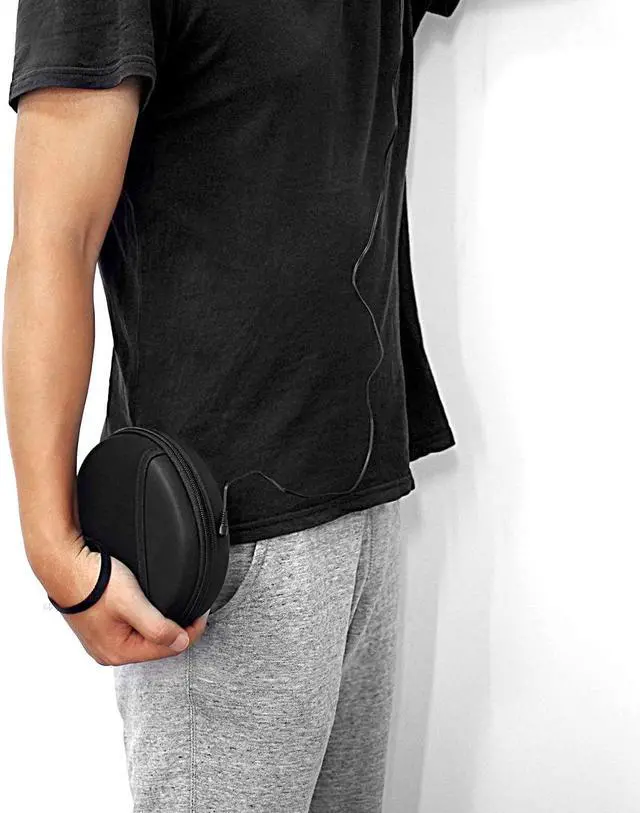 Alt view image 6 of 6 - Portable CD Player Case Compatible with GPX PC332B PC807B NAVISKAUTOGuerayHOTTMonodealJensen Personal Compact Disc Player, Travel Carrying Stoarge Holder for Earphone and USB Cable - Black