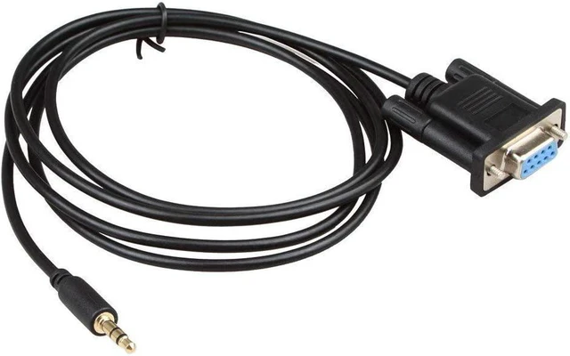 Alt view image 4 of 6 - 5Pack DB9Pin Female To DC3.5mm Serial Cable-6 Feet Black (5Pack)