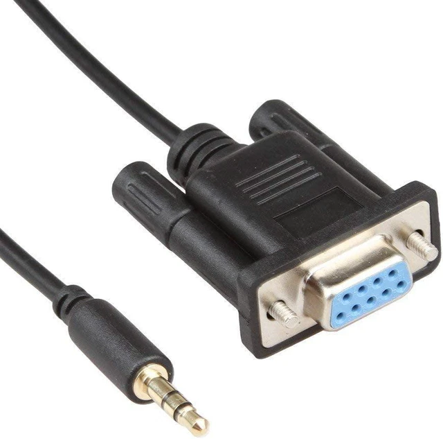 Alt view image 2 of 6 - 5Pack DB9Pin Female To DC3.5mm Serial Cable-6 Feet Black (5Pack)