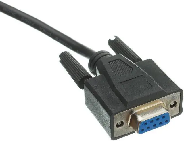 Alt view image 3 of 7 - CableWholesale 6-Feet DB9 Male/DB9 Female 9C Serial Cable, Black (10D1-03206BK)
