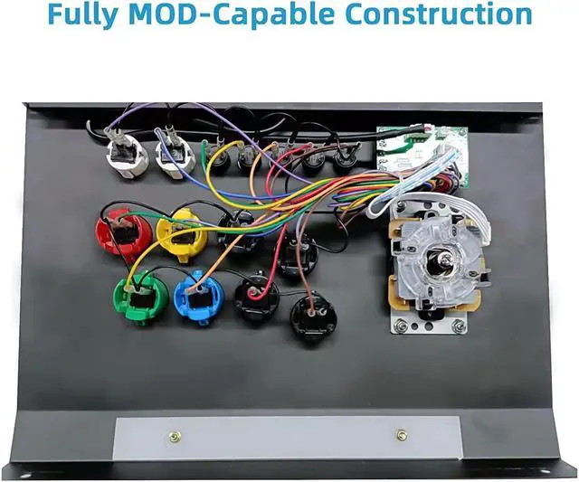 Alt view image 4 of 7 - Fight Stick, 2 players PC Street Fighter Video Game Controller Fighting Joystick for PC, Nintendo Switch, NEOGEO Mini, NeoGeo Pro, PS3,Raspberry Pi, PS Classic, Android