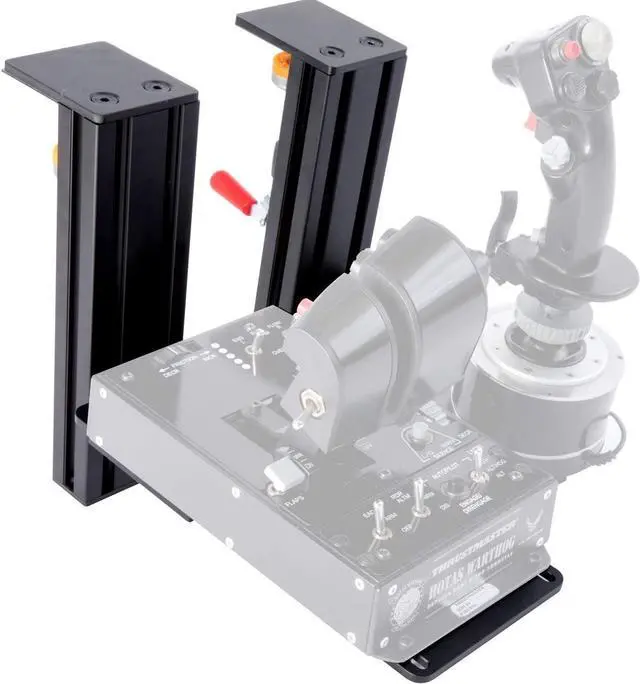 Alt view image 5 of 7 - Meza Mount-Set of 2 Hotas Desk Mount for The Flight Sim Joystick Mount Compatible with Thrustmaster Warthog/WinWing Orion 2,Adjustable height and position Hotas Mount,Flight Joystick Mount