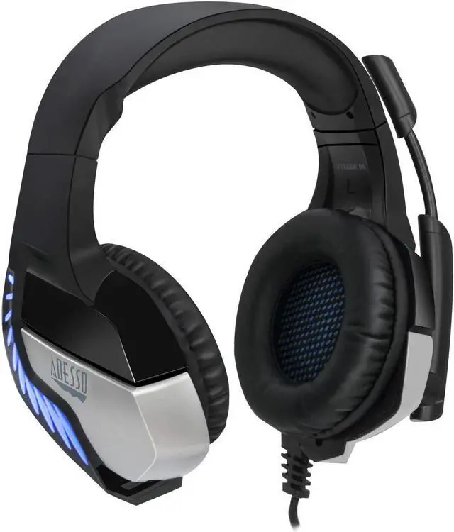 Alt view image 7 of 7 - Adesso Xtream G4-7.1 Surround-Sound Gaming Headset with Noise Cancelling Microphone and LED Lighting for PC, PS4, Xbox, Nintendo Switch, and Laptops