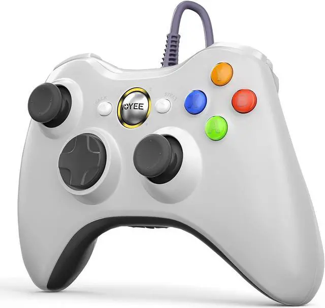 Alt view image 2 of 7 - VOYEE PC Controller, Wired Controller Compatible with Microsoft Xbox 360 & Slim/PC Windows 10/8/7, with Upgraded Joystick, Double Shock | Enhanced (Pink)