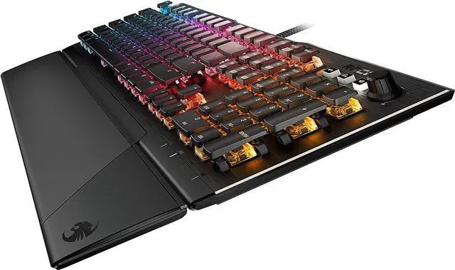 Alt view image 3 of 5 - ROCCAT Vulcan 121 Mechanical PC Tactile Gaming Keyboard, Titan Switch, AIMO RGB Backlit Lighting Per Key, Anodized Aluminum Top Plate and Detachable Palm/Wrist Rest, Black
