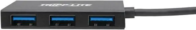 Alt view image 3 of 6 - Tripp Lite Gen 1 USB-C Hub, Portable USB-C to USB-A Splitter for Charging and Data Transfer, Thunderbolt 3, 5 Gbps, 1.5 A, Aluminum (U460-004-4A-Al)