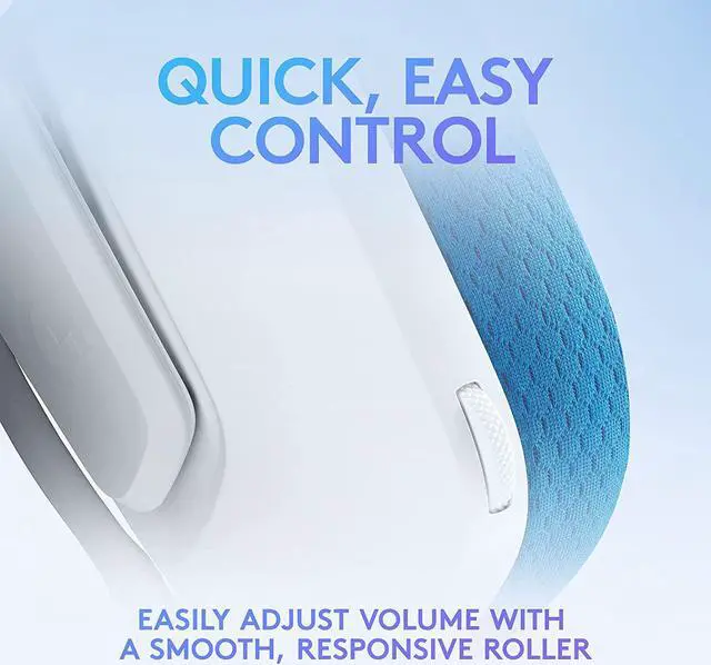 Alt view image 4 of 7 - G335 Wired Gaming Headset, with Flip to Mute Microphone, 3.5mm Audio Jack, Memory Foam Earpads, Lightweight, Compatible with PC, PlayStation, Xbox, Nintendo Switch - White