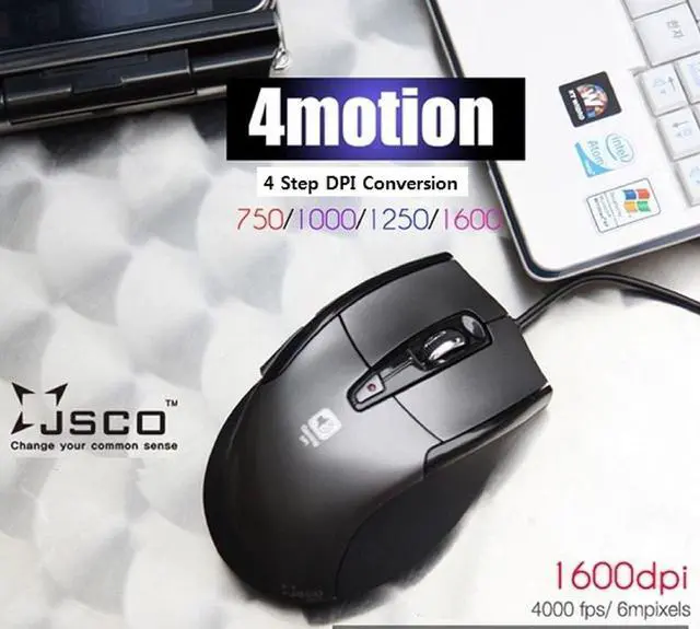 Alt view image 2 of 2 - JSCO Noiseless Silent Gaming Mouse JNL-101K