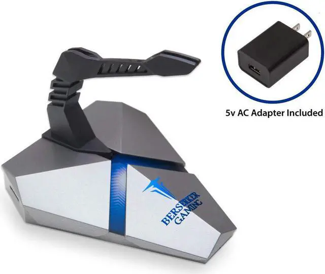 Main image of LOKI Gaming Mouse Bungee Stand - RGB LED Lights - 4 Port USB 3.0 Hub with Active Power - Micro SD Card Reader Slot - PC; Mac; Linux