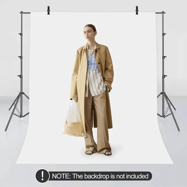 Alt view image 7 of 7 - Photo Backdrop Stand kit 10 x 12 ft Back Drop Adjustable Frame for Photography Photoshoot Banner Background Support Holder for Parties Dectoration