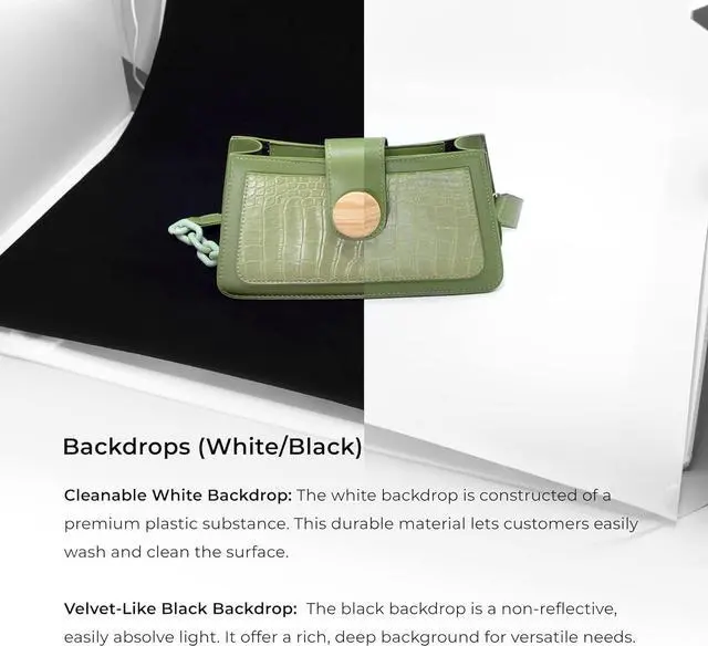 Alt view image 5 of 7 - Foldio3 + Extra Lights (25inch Lightbox for Product Photography with Halo Bars / 25" x 25"/ Portable Studio, Dimmable LED Chips, CRI 97+, Background Sheet Included | ORANGEMONKIE)