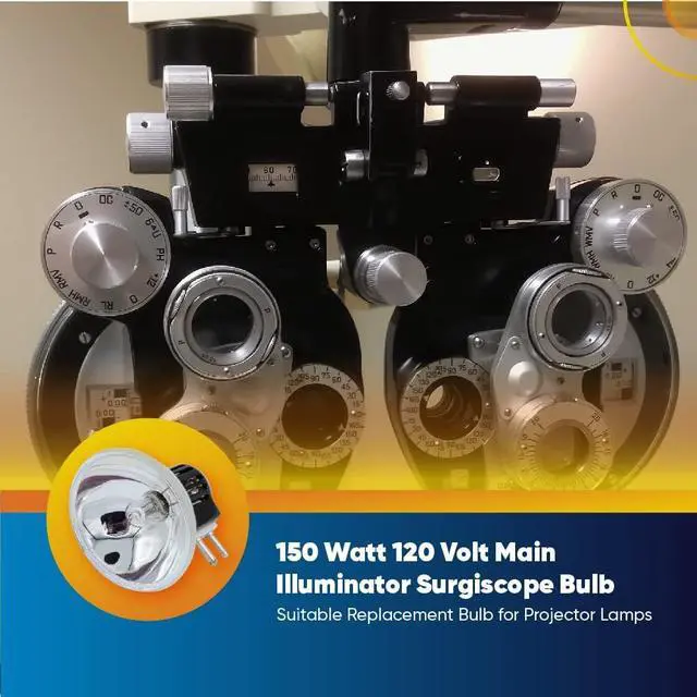 Alt view image 4 of 7 - DNE 120V 150W Donar Bulb RM-120 Ponder and Best 733 Dual-8 8mm Projector Movie Synchronex SP-169 Sound Marco Main Illuminator Surgiscope 1036 1037 Replacement Lamp - 2 Pack