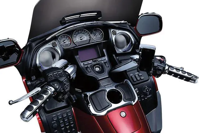 Alt view image 4 of 6 - Kuryakyn 1698 Motorcycle Accessory: Clutch/Brake Perch Mount Tech-Connect Cradle GPS Device/Phone Holder Mounting Kit, Standard, Black