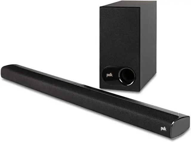 Main image of Polk Audio Signa S2 Sound Bar & Wireless Subwoofer  Exclusive VoiceAdjust Technology, Ultra-Slim Design, Works with 4K & HD TVs, HDMI & Optical, Bluetooth, Wireless Streaming
