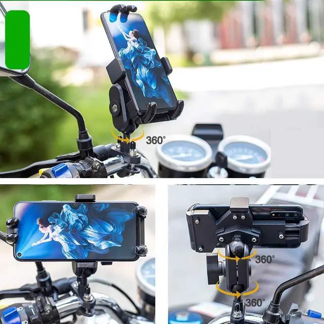 Alt view image 6 of 6 - iMESTOU Aluminium Motorcycle Phone Mount U-Bolt Handlebar 1" Ball Stem Cellphone Holder 360 Rotating with Length Width Adjustable Universal for Max.7.2 inch Large Phones Sturdily